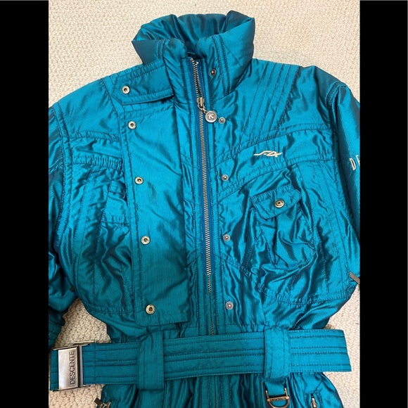 SOLD-Descente 1 Piece Ski Suit Women’s Size 4 - Picture 7 of 16